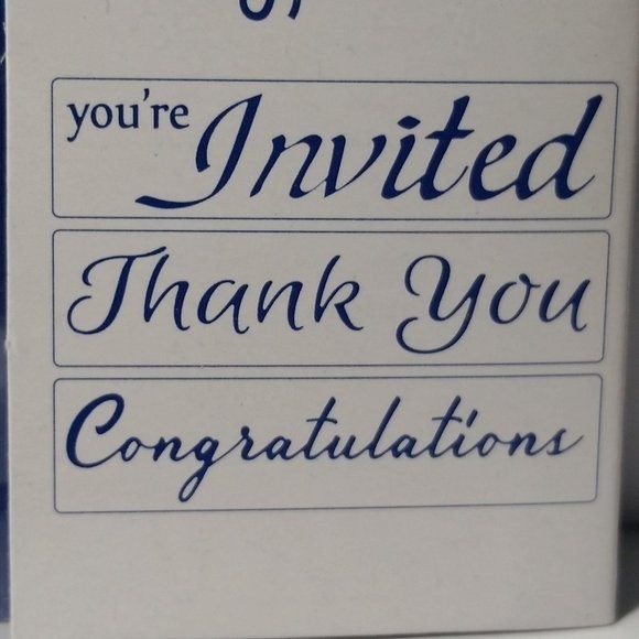 Embossing Folder you're Invited Thank You Scrapbook Paper Crafts Cards - Picture 1 of 4